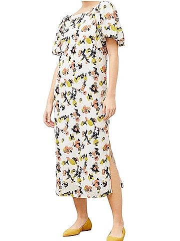 MM. LaFleur The Gali Meadow Print Midi Casual Dress (view 1)