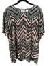 Alfred Dunner 100% Polyester Chevron-herringbone Multi Color Short Sleeve Blouse Size XL - photo 1