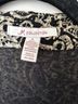 JM Collection Floral Black Gold Tan Long Sleeve Top Size XL - photo 3