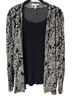 JM Collection Floral Black Gold Tan Long Sleeve Top Size XL - photo 1