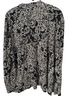 JM Collection Floral Black Gold Tan Long Sleeve Top Size XL - photo 2