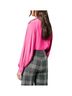 Smythe 100% Polyester Solid Pink Long Sleeve Blouse Size XS - photo 2