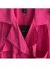Smythe 100% Polyester Solid Pink Long Sleeve Blouse Size XS - photo 6