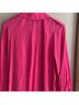Smythe 100% Polyester Solid Pink Long Sleeve Blouse Size XS - photo 9