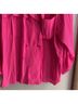 Smythe 100% Polyester Solid Pink Long Sleeve Blouse Size XS - photo 8