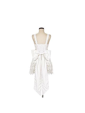 LoveShackFancy Anjanue Bow Bridal Cocktail Dress (view 2)