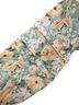 Astrid 100% Linen Floral Multi Color Green Yellow Short Sleeve Blouse Size M - photo 6