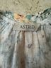Astrid 100% Linen Floral Multi Color Green Yellow Short Sleeve Blouse Size M - photo 3