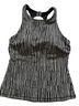 Athleta 80% Nylon 20% Spandex 100% Polyester Stripes Black White Swimsuit Top Size 8 - photo 1
