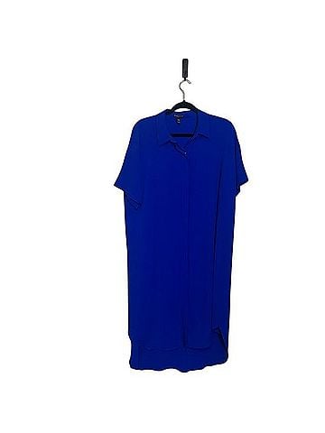 Eileen Fisher Silk Georgette Shirt Dress Casual Dress (view 1)