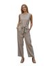 Reformation 100% Linen Tan Jumpsuit Size 4 - photo 1
