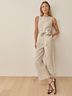 Reformation 100% Linen Tan Jumpsuit Size 4 - photo 6