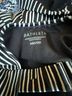 Athleta 80% Nylon 20% Spandex 100% Polyester Stripes Black White Swimsuit Top Size 8 - photo 4