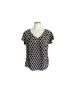 Boden Polka Dots Black White Short Sleeve Blouse Size 8 - photo 1