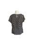 Boden Polka Dots Black White Short Sleeve Blouse Size 8 - photo 2