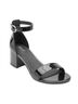 Flexi Black Leather Ankle Strap Dress Sandals Size 9 - photo 3