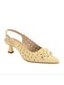 Andrea Yellow Women's Pointed-Toe Slingback Pump Size 8 - photo 1
