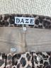 Daze Animal Print Black Denim Skirt Size 28 - photo 3