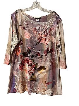 Christopher & Banks 3/4 Sleeve Top (view 1)