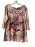 Christopher & Banks 100% Polyester Floral Multi Color 3/4 Sleeve Top Size XL - photo 1
