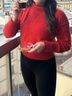Free People 100% Cashmere Red Cashmere Pullover Sweater Size S - photo 6