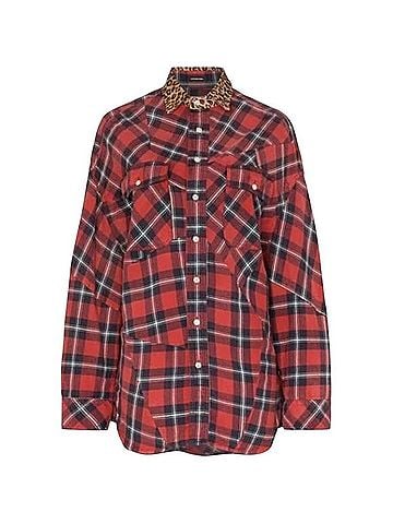 R13 Patched Shirt Long Sleeve T-Shirt (view 1)