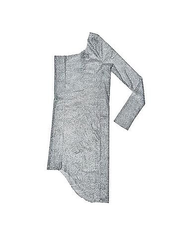 Santa Brands Silver Crystal One Sleeve Rhinestone Mini Dress Cocktail Dress (view 2)