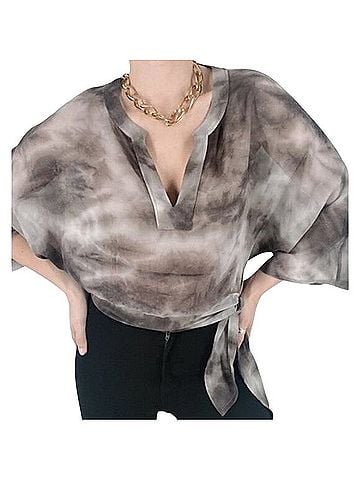 New York & Company Long Sleeve Blouse (view 2)