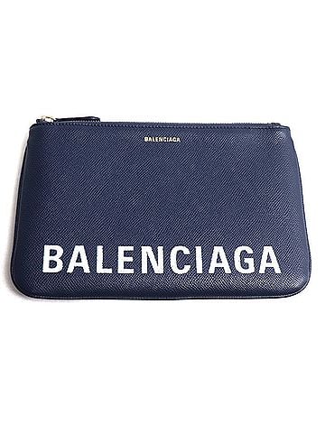 Balenciaga BALENCIAGA Ville Clutch Bag, Navy, 545773, Men's & Women's (view 1)