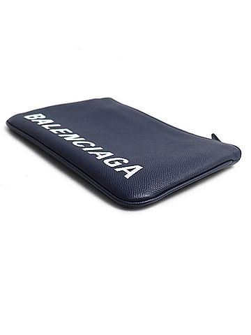 Balenciaga BALENCIAGA Ville Clutch Bag, Navy, 545773, Men's & Women's (view 2)
