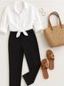 Talbots Black Casual Pants Size 16 - photo 7