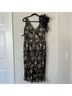 Mac Duggal 100% Polyester Floral Black Gold Cocktail Dress Size 12 - photo 10