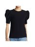 A.L.C. Black Short Sleeve Blouse Size 10 - photo 1