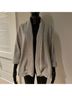 Theory 100% Cotton Solid Gray Cardigan Size M - photo 3