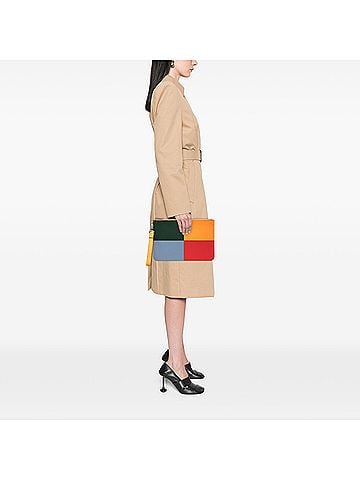 Burberry Leather Colorblock Clutch (view 2)