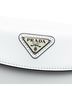 Prada 100% Leather White Mini Brushed Leather Cleo Bag One size - photo 2
