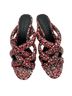 Rebecca Minkoff Floral Red Black Sandals Size 8 - photo 2