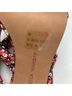 Rebecca Minkoff Floral Red Black Sandals Size 8 - photo 6