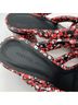 Rebecca Minkoff Floral Red Black Sandals Size 8 - photo 5