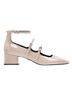 Zara 100% Polyurethane 85% Polyurethane 15% Polyester 100% Polyurethane Pink Heels Size 7 1/2 - photo 1