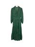Three Floor 100% Polyester Floral Polka Dots Green Casual Dress Size 4 - photo 1