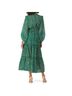 Three Floor 100% Polyester Floral Polka Dots Green Casual Dress Size 4 - photo 5