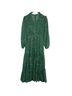 Three Floor 100% Polyester Floral Polka Dots Green Casual Dress Size 4 - photo 2