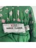 Three Floor 100% Polyester Floral Polka Dots Green Casual Dress Size 4 - photo 3