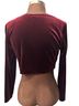 Rabbit Rabbit Rabbit Designs 90% Polyester 10% Spandex 100% Polyester Burgundy Cardigan Size 8 - photo 2