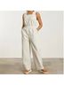 Everlane Stripes Blue Jumpsuit Size 8 - photo 4