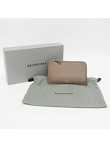 Balenciaga Balenciaga Envelope Coin Card Holder 736734 Women,Men Leather Coin Purse/coin Case Beige (view 2)