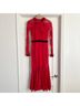 Three Floor 70% Polyamide 30% Cotton 100% Polyester Solid Red Black Cocktail Dress Size 2 - photo 12