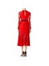 Three Floor 70% Polyamide 30% Cotton 100% Polyester Solid Red Black Cocktail Dress Size 2 - photo 5