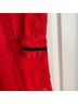 Three Floor 70% Polyamide 30% Cotton 100% Polyester Solid Red Black Cocktail Dress Size 2 - photo 9